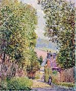 Alfred Sisley Une rue a Louveciennes oil